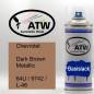 Preview: Chevrolet, Dark Brown Metallic, 64U / 9742 / L-46: 400ml Sprühdose, von ATW Autoteile West.